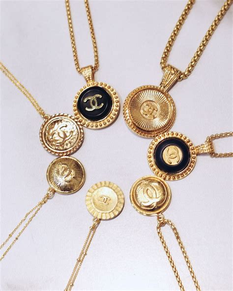 vintage chanel button jewelry.